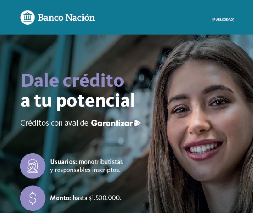Créditos Banco Nacion Argentina con aval de Garantizar